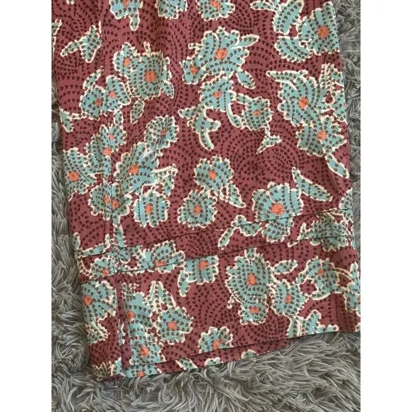 Anthropologie Jumpsuit Womens Small Mauve The Somerset Ruched Short Sleeve - Picture 8 of 16